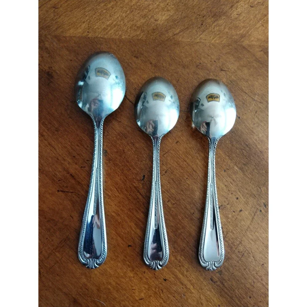 Mixed Lot 3x Reed & Barton DOMAIN 18/10 Stainless Flatware Teaspoons Tablespoon